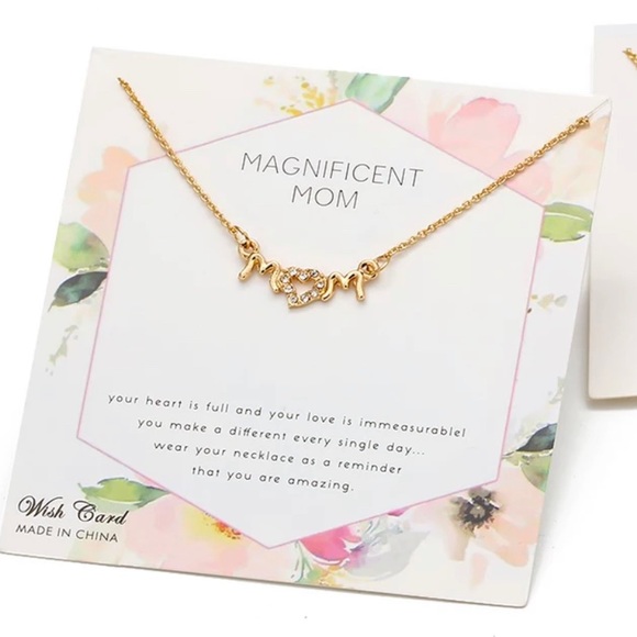 Mom Wish Card Necklace - Picture 2 of 3